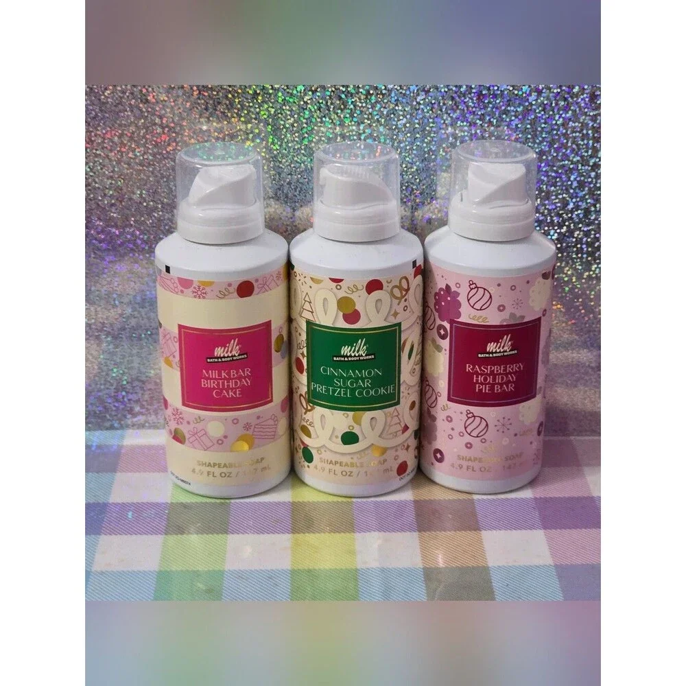 Bath Body Works Milk Bar Bakery Shapeable Soap Collection Set of 3 NEW Rare